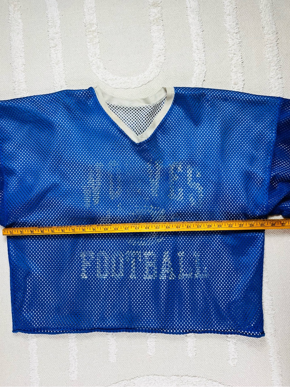 Vintage Football Practice Jersey High School Wolves Reversible– Blue/White – L - Picture 9 of 10